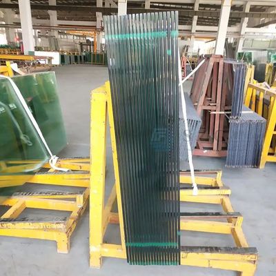 建物用ファインポリッシュエッジカスタムカット低鉄クリア強化安全ガラス