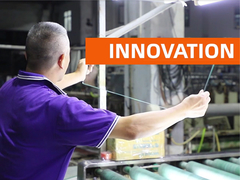 熱した層化ガラス製造