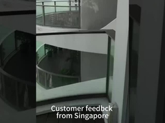 高層ビル 安全 硬化 ガラス 護線