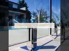 枠なしのガラスレンディング フェンスバルコニーのためのステンレス鋼のスピゴット 階段 パティス