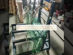 平曲線 1/2'' 12mm 透明 硬化 硬化 ガラス レンディング バルストラード バルコニー パティス